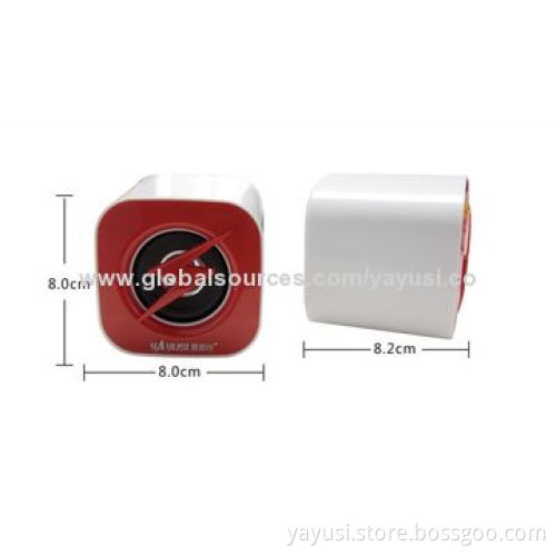 Square Soft Rubber Mini Speakers for Computer, Sized 80 x 80 x 80mm
